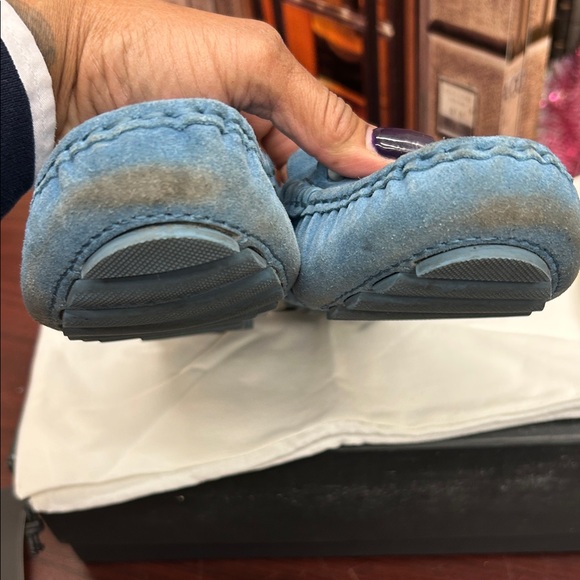 Coach women  Loafers in Blue Suede - Picture 2 of 7